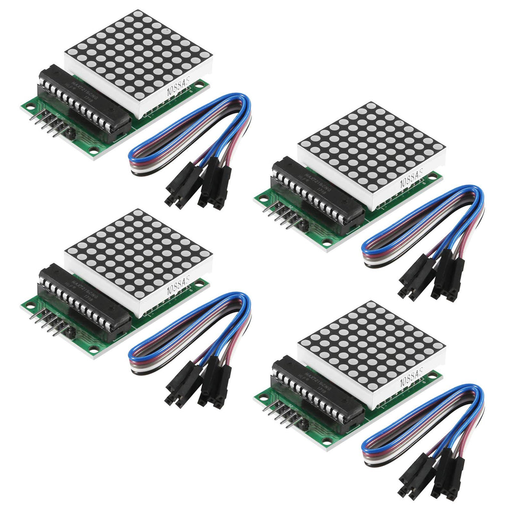 Rosso/Giallo/Verde/Blu LED Dot Matrix 0.8 Pollici 8*24 Modulo Display Cascadable Driver IC MAX7219 Con Porta SPI Per Arduino - Foto 6