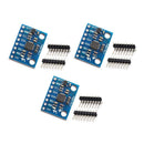 3pcs GY-521 MPU-6050 MPU6050 3 Axis Accelerometer Gyroscope Module 6 DOF 6-axis Accelerometer Gyroscope Sensor Module 16 Bit AD Converter Data Output IIC I2C for Arduino - SunFounder