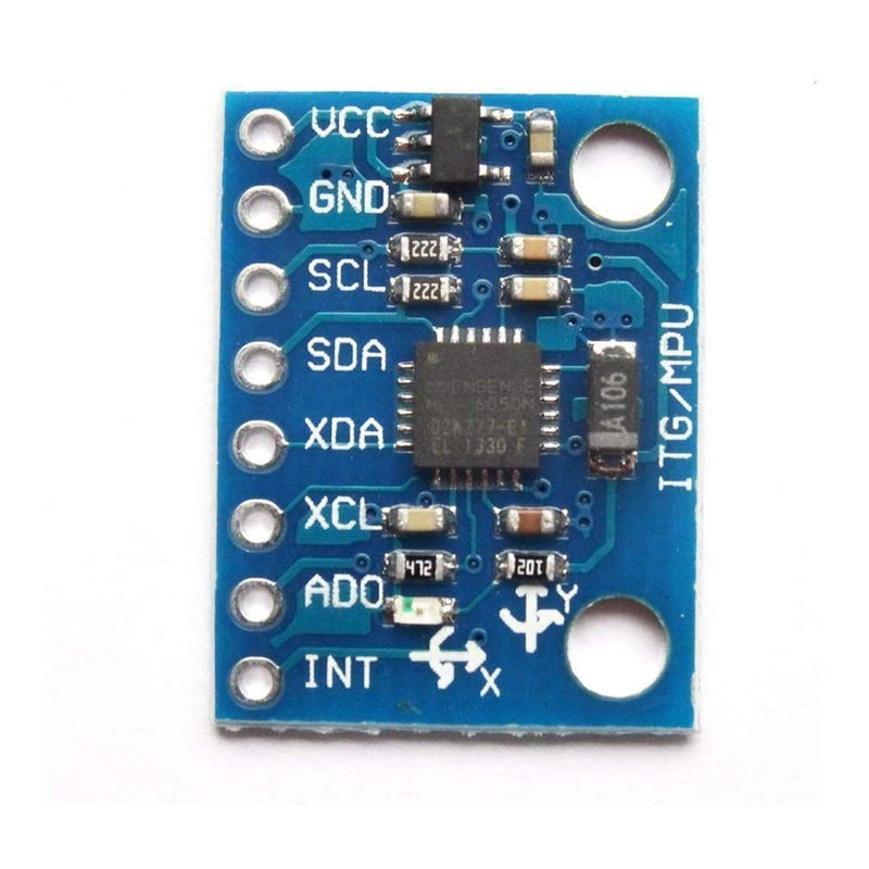 3pcs GY-521 MPU-6050 MPU6050 3 Axis Accelerometer Gyroscope Module 6 DOF 6-axis Accelerometer Gyroscope Sensor Module 16 Bit AD Converter Data Output IIC I2C for Arduino