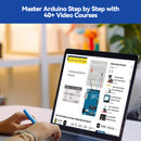 SunFounder Beginner's Lab Starter Kit with Original Arduino Uno R3 REV3 Multimeter 34 Projects 40+ Video Courses Breadboard Battery, RoHS Compliant, for Beginners & Engineers