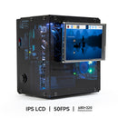 Pironman 5-MAX Dual NVMe M.2 SSD PCIe PC Case for Raspberry Pi 5 NAS RAID 0/1 Hailo-8l M.2 AI Accelerator PWM Tower Cooler+Dual RGB Fans, 0.96'' OLED Module, Safe Shutdown, Standard HDMI, RGB LED, RTC