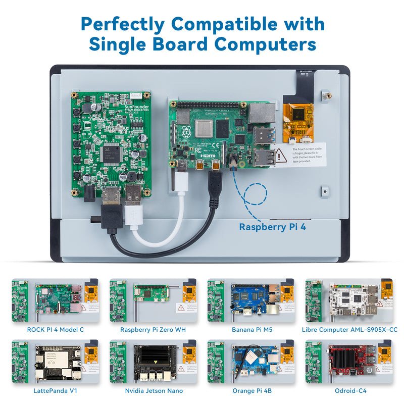 10.1'' 1280x800HDMI Touchscreen for Raspberry Pi/LattePanda/Beagle Bone/Libre Computer Board