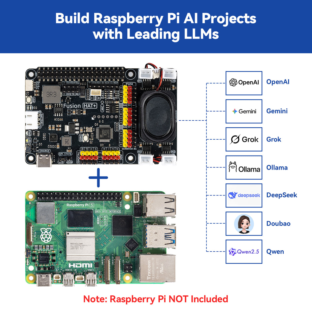 AI Fusion Lab キット Raspberry Pi 5/4/3B+対応 SunFounder AI Fusion Lab Kit for Raspberry Pi 5/4/3B+/Zero 2w