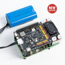 SunFounder Fusion HAT+ Expansion Board for Raspberry Pi 5/4/3B+/Zero 2W, Rechargeable Battery, 4 DC Motor Drivers, 12 PWM Servo, ADC, Speaker & Mic, Works with AI LLMs（ChatGPT-4o/Gemini） - SunFounder