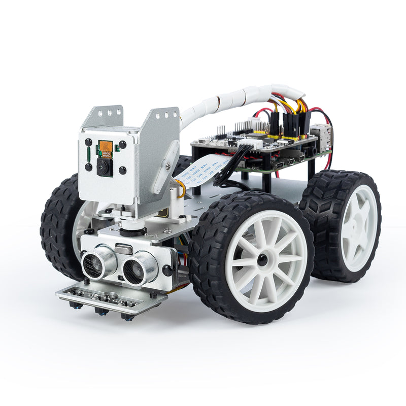 SunFounder Smart Video Robot Car Kit for Raspberry Pi 4/3B+/3B/Zero W (Battery Included) PiCar-X