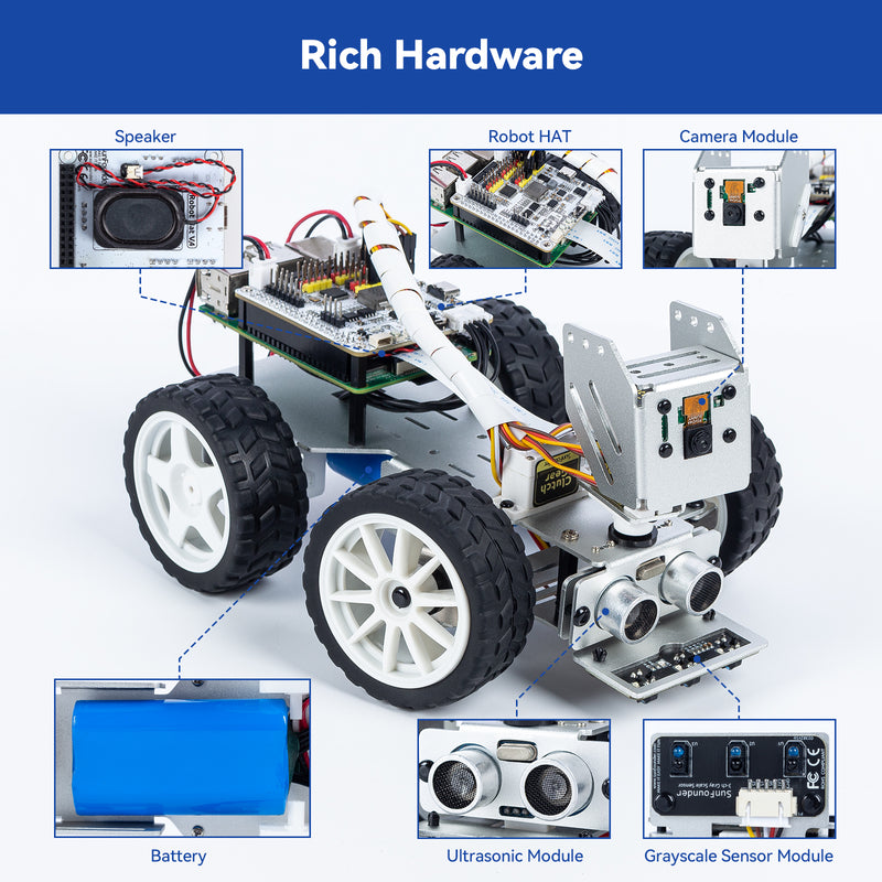 SunFounder Smart Video Robot Car for Raspberry Pi ,with remote control