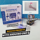SunFounder AI Starter Kit with Original Arduino® UNO™ Q 4GB, Robot Shield, Carrier, Pan-Tilt Camera, Edge AI LLM, Vision&Voice Interaction, Python|C++|App Lab, for Beginners Engineers