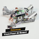 SunFounder PiCrawler AI Robot Kit for Raspberry Pi 5/4/3B+/Zero 2W, Openclaw LLMs ChatGPT/Gemini/Grok, Voice&Video Recognition, Python/Scratch, Mic, Camera (RPI NOT Included)