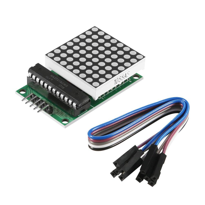 4pcs MAX7219 Dot Matrix Display Module Single-Chip Control LED Module ...