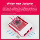 Official Raspberry Pi 5 Red White Case Active Cooling PWM Fan Protection - SunFounder