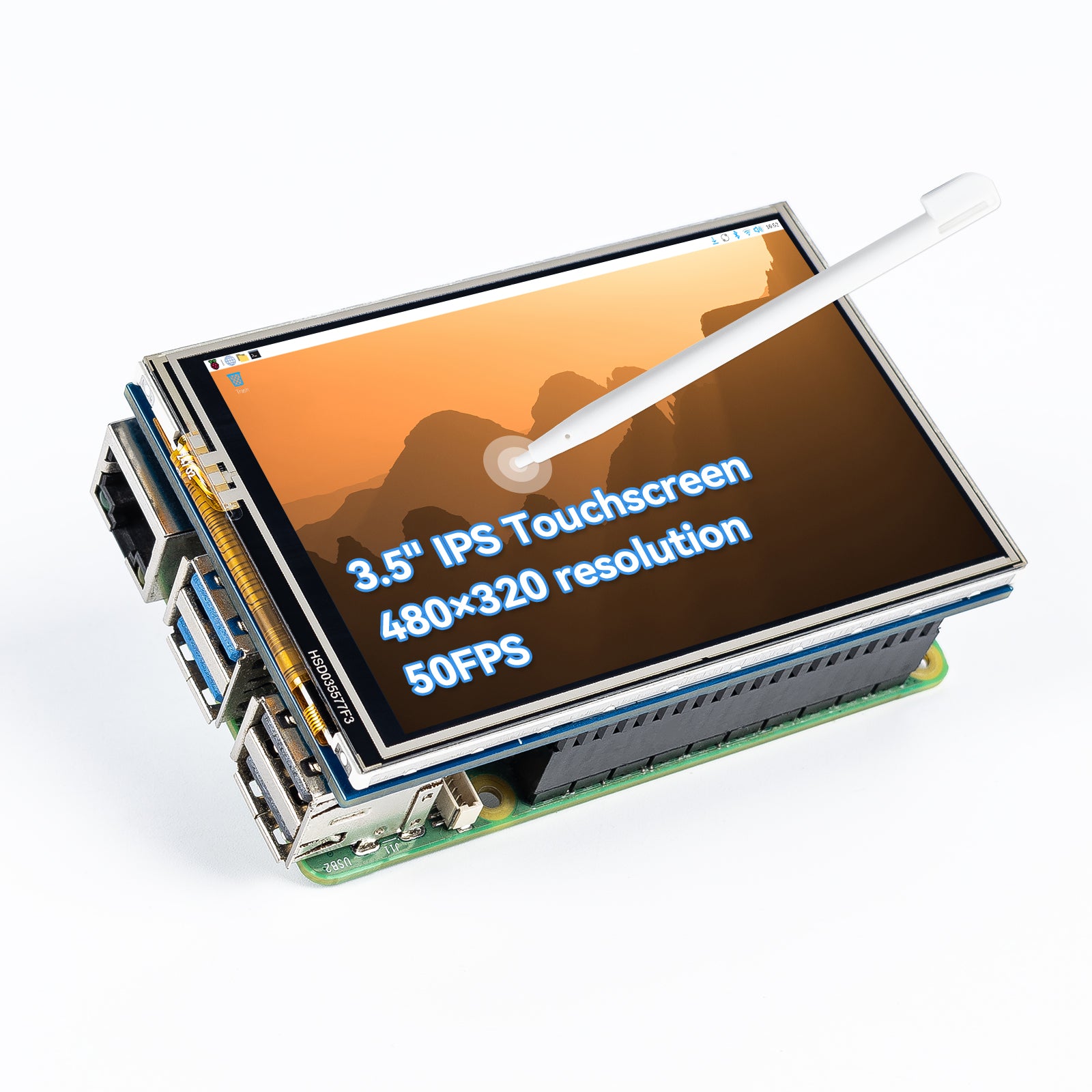 SunFounder 3.5 Inch 480x320 Touch Screen IPS LCD SPI Display Monitor ...