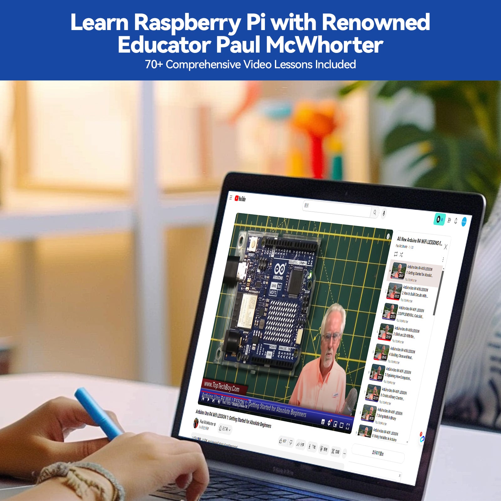 SunFounder Da Vinci Starter Kit for Raspberry Pi 5 4B 3B B+ 400, Zero 2 ...