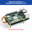 SunFounder Dual NVMe Raft for Raspberry Pi 5 PCIe Gen 2.0 to M.2 HAT Key-M SSD Hailo-8L AI Accelerator PIP M.2 2230/2242/2260/2280, NAS RAID 0/1, Manual (Not Compatible with the Pironman Series) - SunFounder