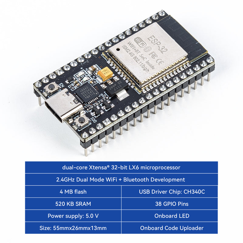 SunFounder ESP32 Ultimate Starter Kit with ESP32 Board, RoHS Compliant ...