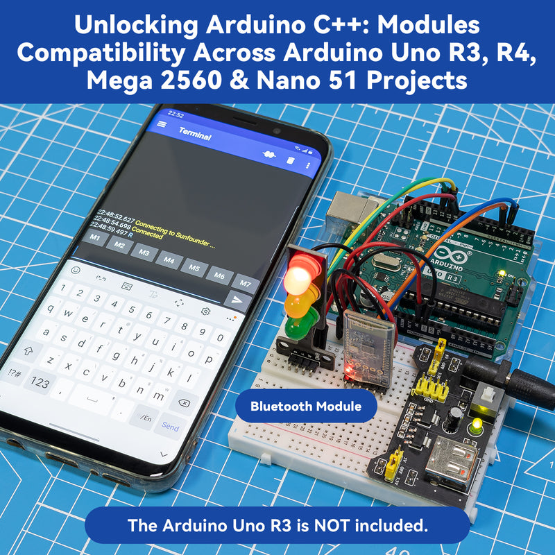 C With Arduino SunFounder Universal Maker Sensor Kit Compatible with Arduino Mega 2560 ...