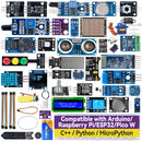 SunFounder Universal Maker Sensor Kit Compatible with Arduino Mega 2560/Uno R3/R4 Minima / WiFi Nano, Raspberry Pi 5/4B/3B+/Zero 2 W/, Pico W, ESP32, C++, Python, MicroPython, Beginners & Engineers - SunFounder