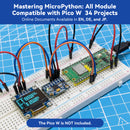 SunFounder Universal Maker Sensor Kit Compatible with Arduino Mega 2560/Uno R3/R4 Minima / WiFi Nano, Raspberry Pi 5/4B/3B+/Zero 2 W/, Pico W, ESP32, C++, Python, MicroPython, Beginners & Engineers - SunFounder