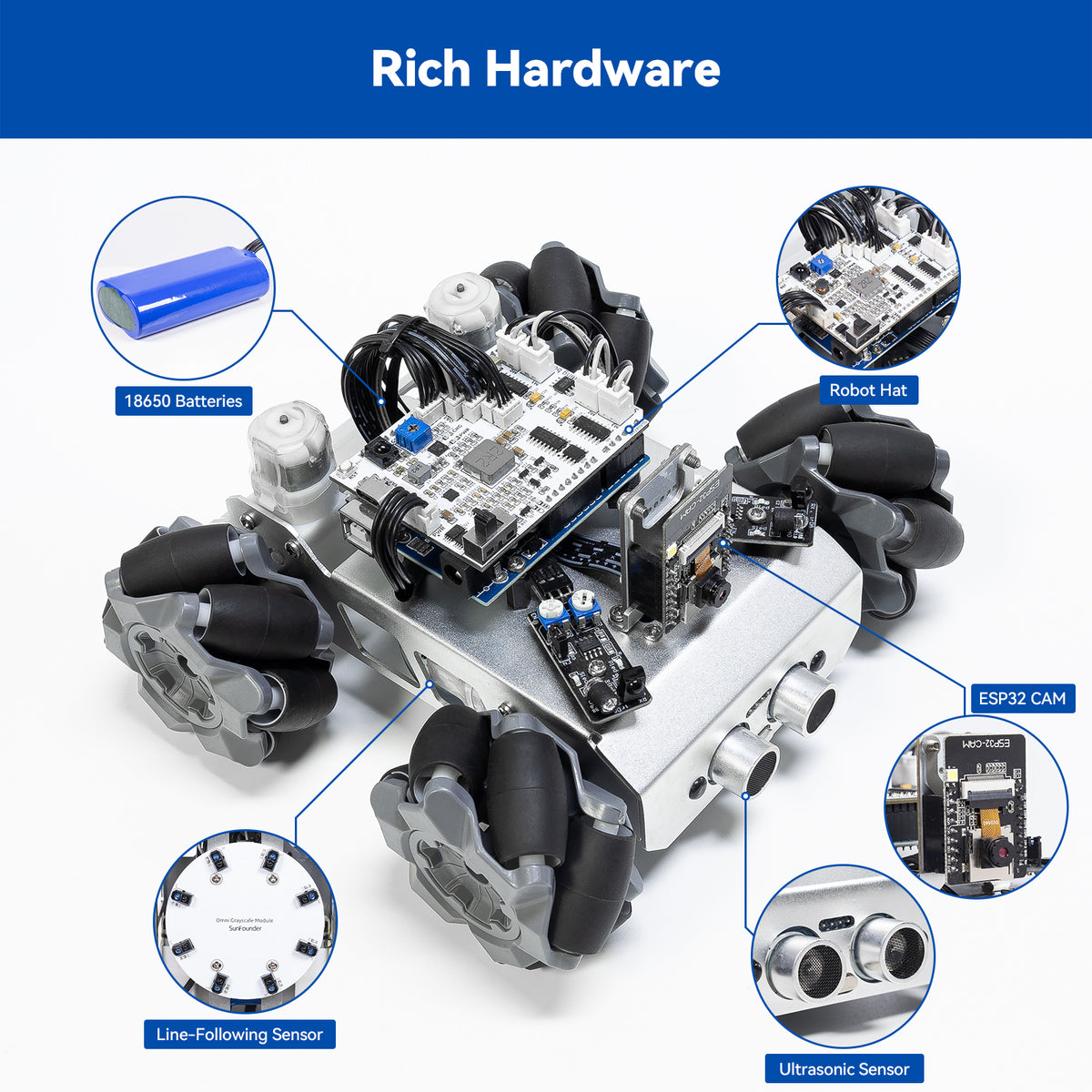 SunFounder Zeus Car Smart Car Kit for Arduino UNO R3 | SunFounder