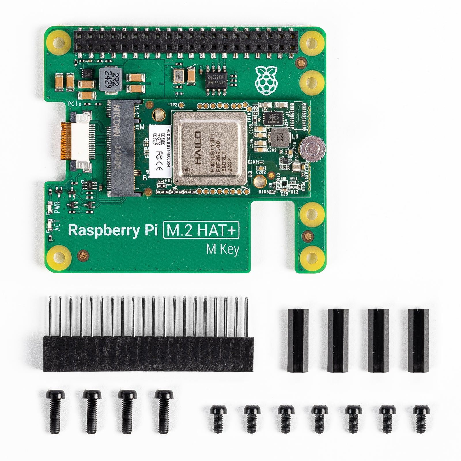 The Raspberry Pi Al Kit bundles the Raspberry Pi M.2 HAT+ with a Hailo ...