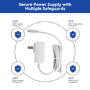 SunFounder 27W PD Power Supply for Raspberry Pi 5, 5.1V 5A GaN 1.2m 3.6ft USB-C Changer Adapter for Raspberry Pi 5 8G/4G/2G/Raspberry Pi 4/Pironman 5 (ETL Listed) - SunFounder