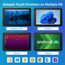 SunFounder Latest 10 Inch DIY Touch Screen All-In-One Solution for Raspberry Pi 5, IPS HD 1280x800 LCD, Built-In USB-C PD 5.1V/5A Output, HDMI, 10-point, No Driver, Speakers, for RPi 5/4/3/Zero 2W - SunFounder