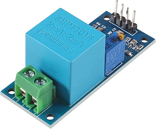5-30V ZMPT101B Voltage Transformer Module, Single Phase Active Output AC Voltage Sensor Board Power Supply Voltage for Household Appliances