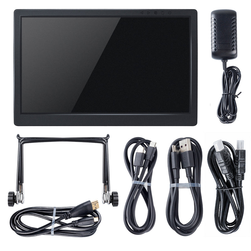 13.3'' 1920x1080 Resolution Portable Monitor Gaming Screen for Raspberry Pi 5/4B/3B+/3B/Zero 2W/LattePanda/Beagle Bone/Libre Computer Board/PS3/PS4 - SunFounder