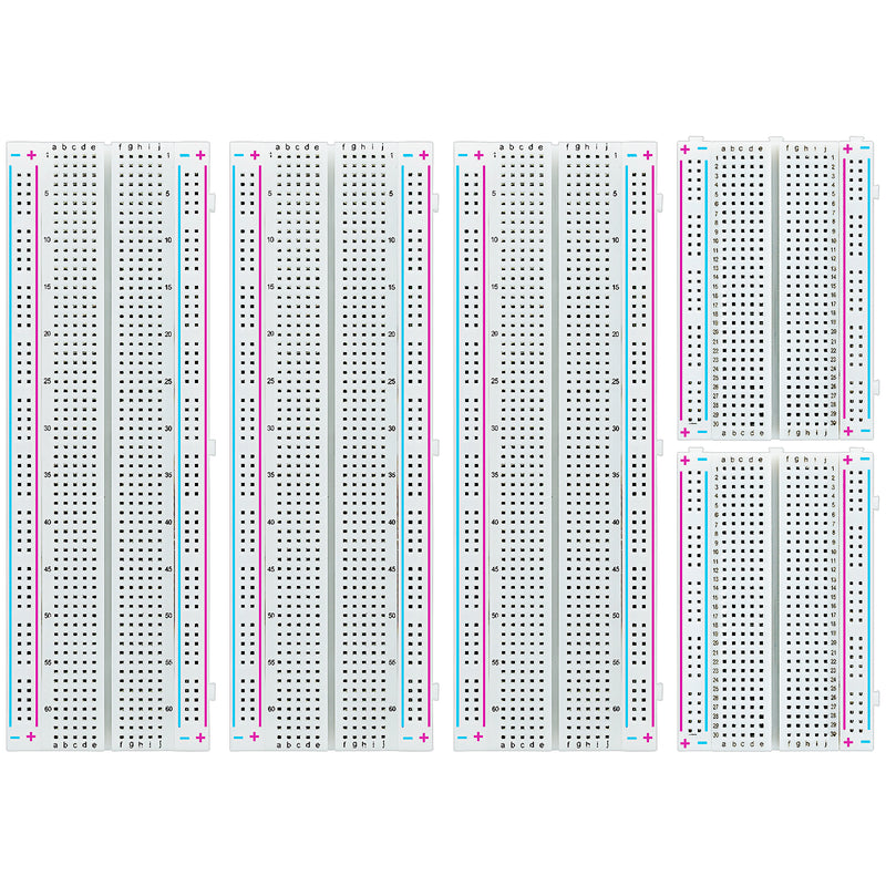 SunFounder Breadboard Kit - Including 3PCS 830 Point 2PCS 400 Point Solderless Breadboards for Arduino