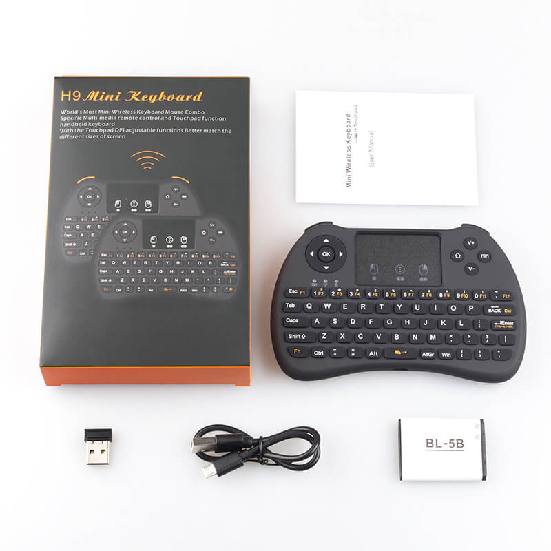 Mini Wireless Keyboard With Touchpad for Raspberry Pi