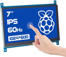SunFounder Raspberry Pi 5 4 Display Touchscreen 7 Inch HDMI 1024×600 USB IPS LCD Screen Display Monitor for Raspberry Pi 400 5 4 3 Model B, 2 Model B, and 1 Model B+, Windows Capacitive Touch Screen - SunFounder