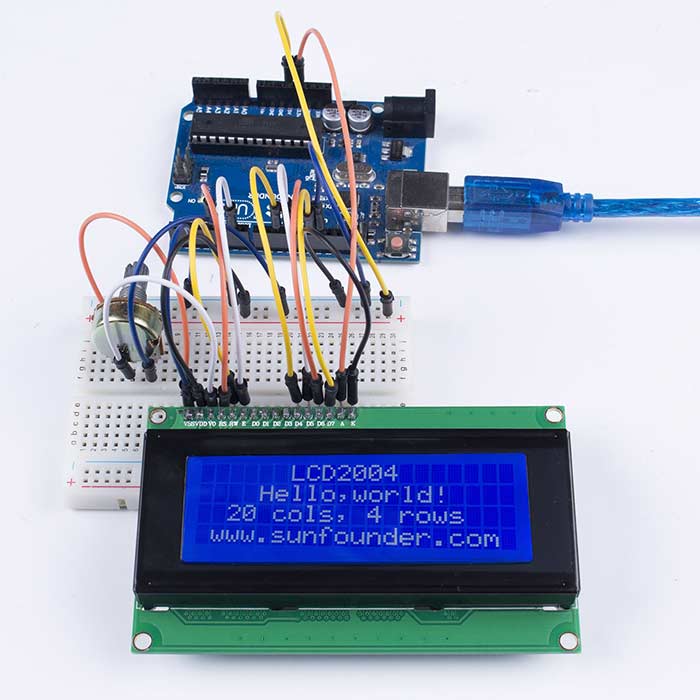 SunFounder LCD2004 Module with 3.3V Backlight