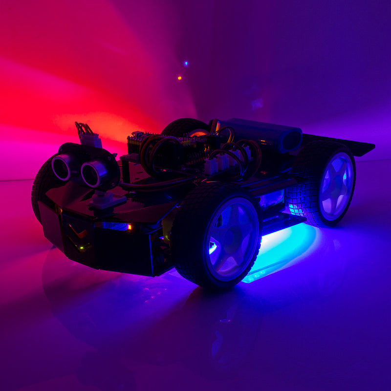Raspberry Pi Pico Smart Car Kit （Battery Included ) - SunFounder