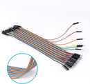120pcs Breadboard Jumper Wires 20cm Dupont Cable, 40pin M to F, 40pin M to M, 40pin F to F Ribbon Cables Kit - SunFounder