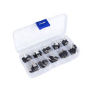 10 Values 50 Pcs Three Terminal Positive Negative Voltage Regulator Transistor Kit LM317T L7805CV L7806CV L7808CV L7809CV L7810CV  L7812CV L7815CV L7818CV L7824CV Set - SunFounder