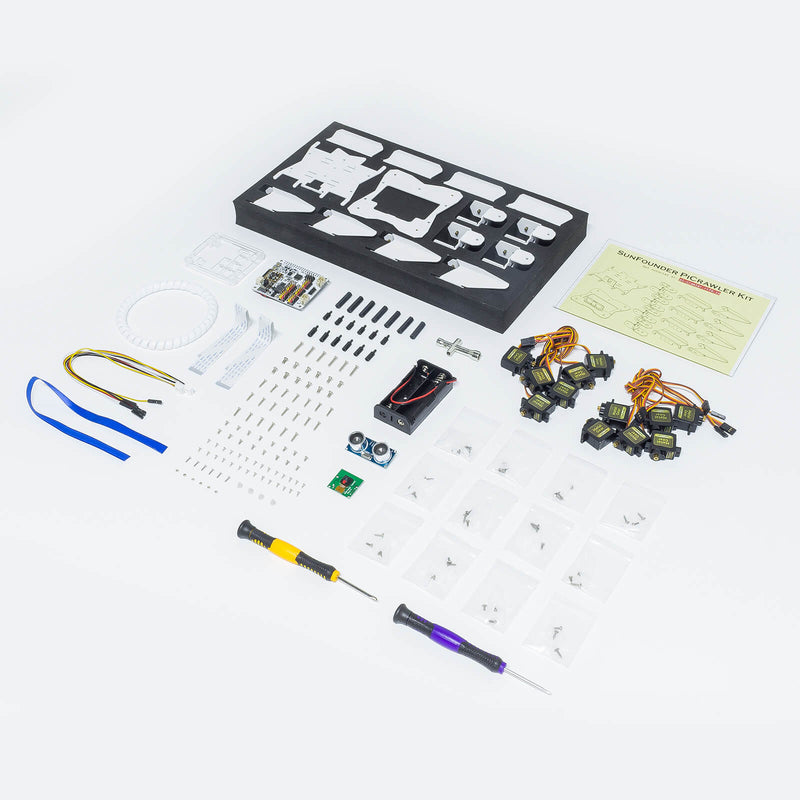 Raspberry Pi Robot Kit - PiCrawler for Raspberry Pi 4B/3B+/3B/Zero 2W - SunFounder