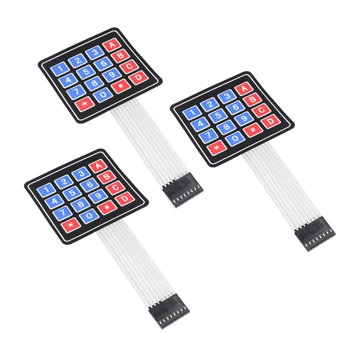 4x4 Membrane Switch Keypad (3 pack)