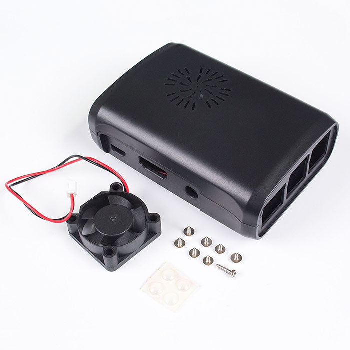 Premium Black ABS Case with External Fan for Raspberry Pi - SunFounder