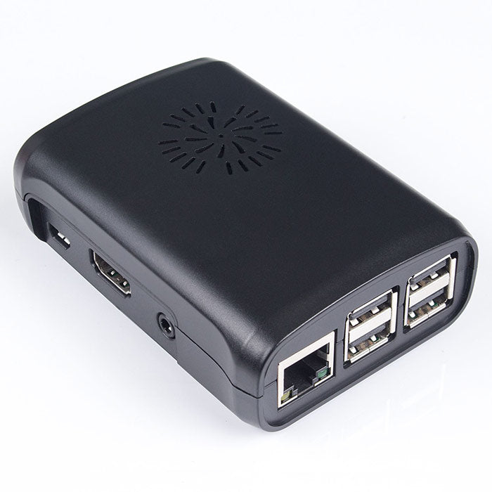 Premium Black ABS Case with External Fan for Raspberry Pi