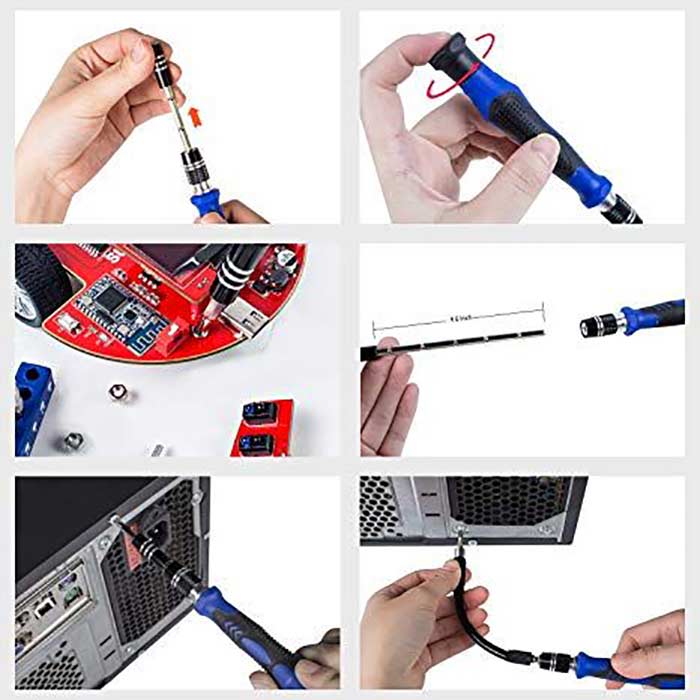 Precision Screwdriver Set Magnetic 80 in 1 Magnetic Driver Kit Professional Electronics Repair Tools Kit - SunFounder