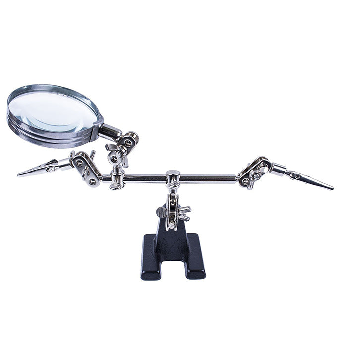 Helping Third Hand Soldering Iron Base Stand with Vise Clamp 5x Magnifying Glass - SunFounder
