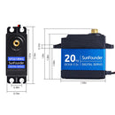 SF3218MG Metal Gear Digital Servo with 20KG High Torque - SunFounder