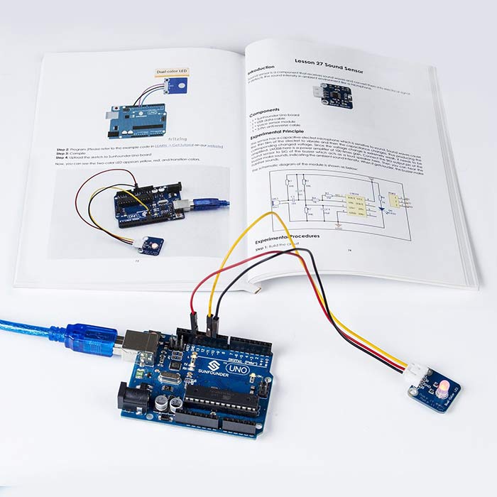 SunFounder Sensor Kit for Arduino Mega 2560 and Uno R3 | SunFounder