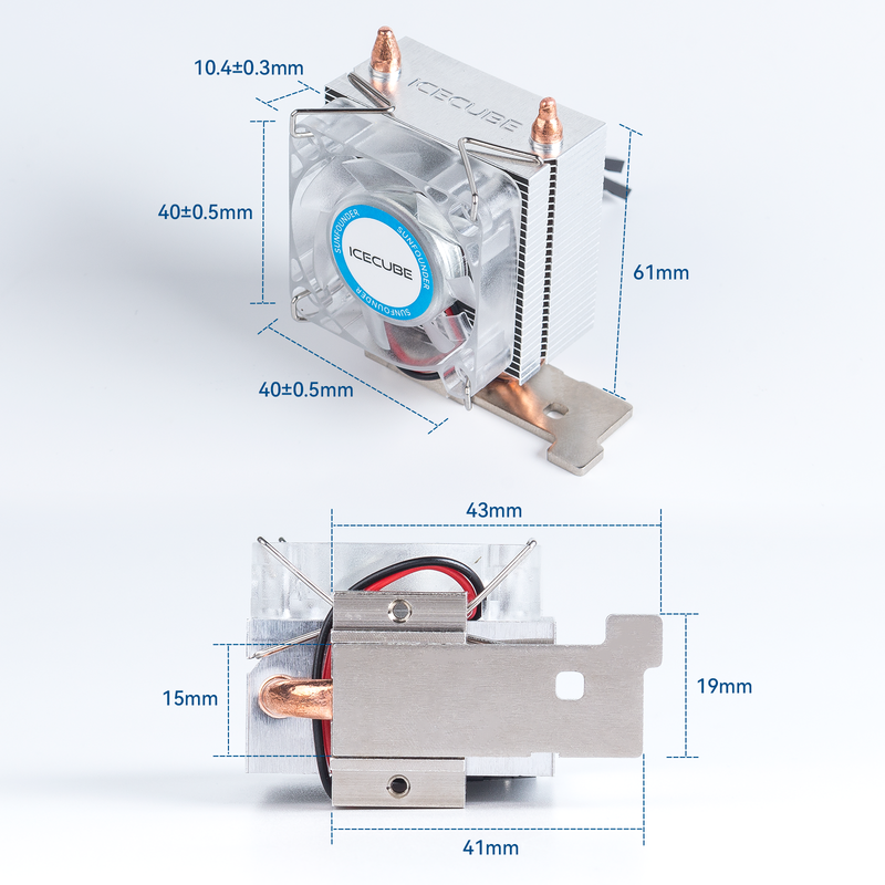 SunFounder Raspberry Pi Cooling Fan, Raspberry Pi Ice Tower Cooler, Cooling 4 Chips with RGB LED, Raspberry Pi Heatsink, Quiet Cooling Fan Radiator for Raspberry Pi 4 Model B 3B+