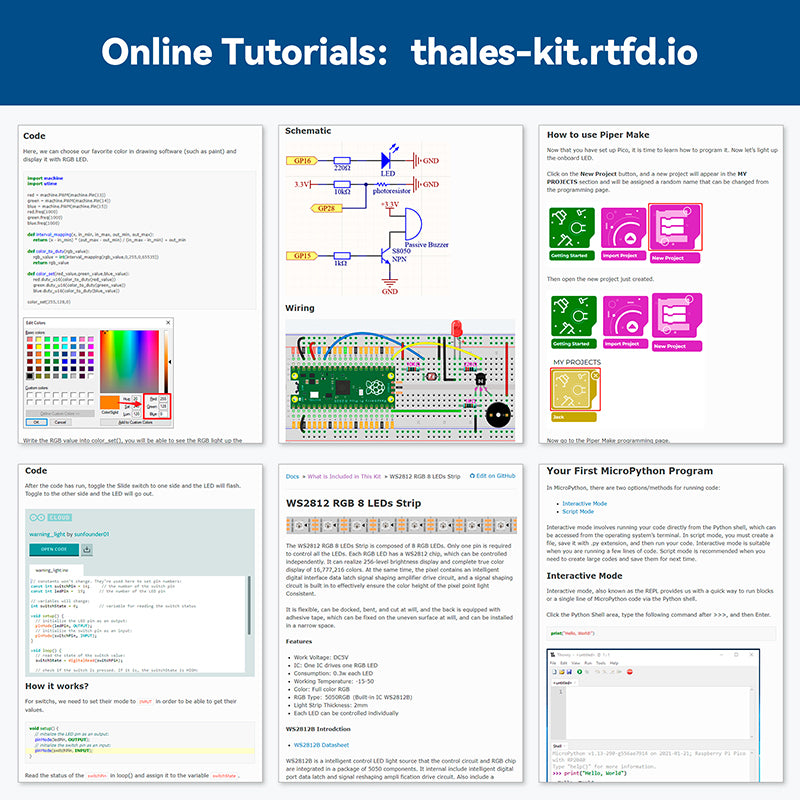 Raspberry Pi Pico Starter kit - Thales