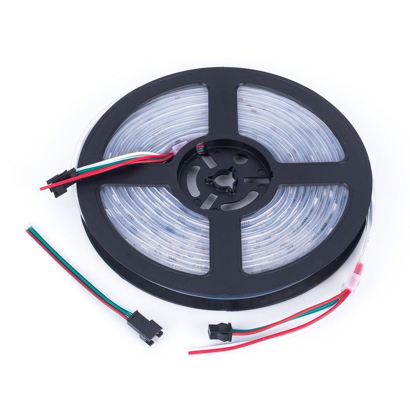 5m/150 5050 RGB LEDs WS2811 LED Strip, Programmable and Addressable, IP67 Tube Waterproof 12V 30LEDs/m - SunFounder