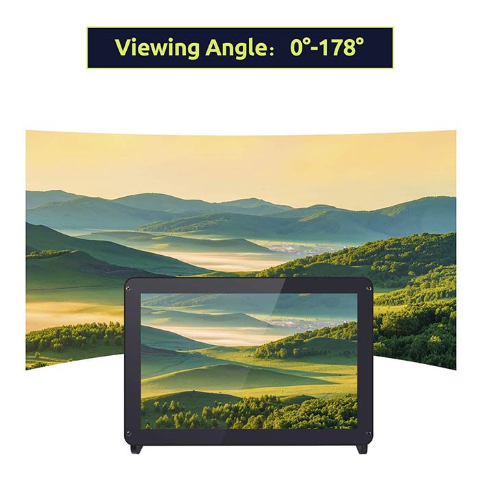 10.1'' 1280×800 HDMI IPS LCD Monitor Display for Raspberry Pi 4B with Camera Holder - SunFounder