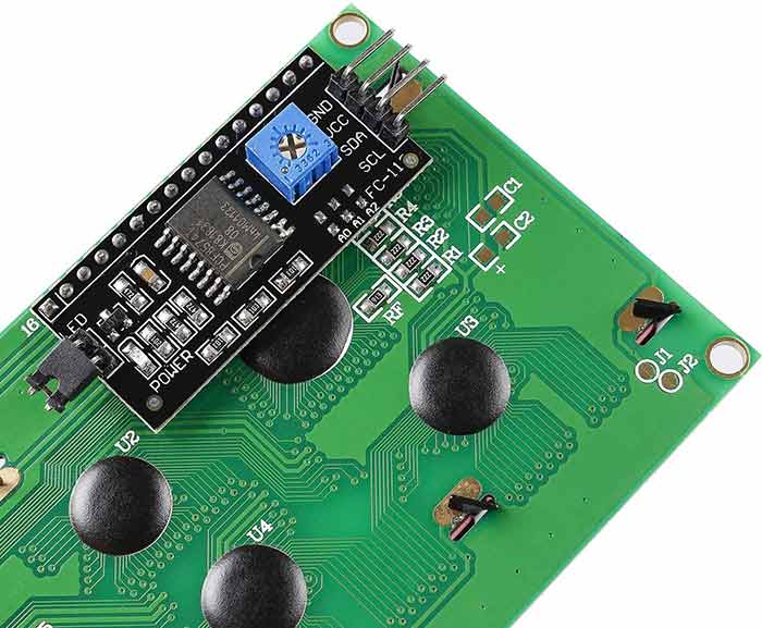 2004 20x4 LCD Module IIC I2C Interface Adapter Blue Backlight for Arduino R3 Raspberry MEGA2560 (2 Pack) - SunFounder