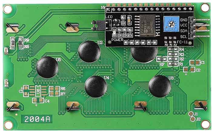 2004 20x4 LCD Module IIC I2C Interface Adapter Blue Backlight for Arduino R3 Raspberry MEGA2560 (2 Pack) - SunFounder