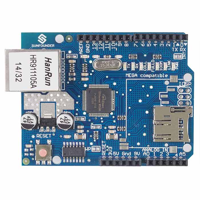 SunFounder Ethernet Shield W5100 for Arduino UNO R3 Mega 2560 1280 A057