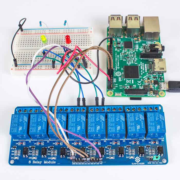 SunFounder 5V 8 Channel Relay Shield Module for Raspberry Pi /Arduino